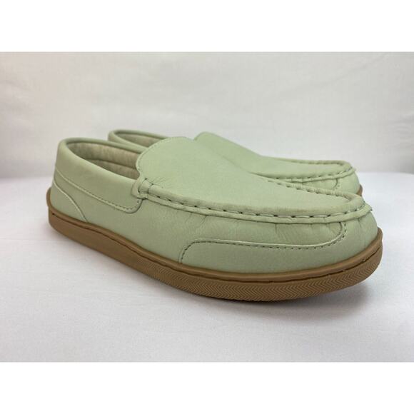 My Pillow My Slippers Womens Size 9 Light Mint Green Leather - Picture 2 of 9